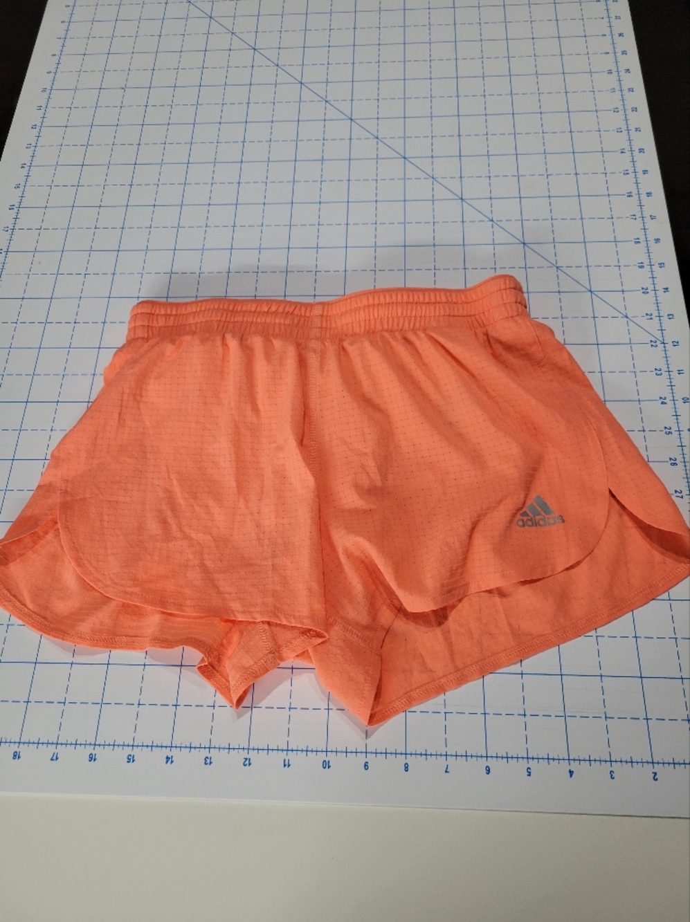 Adidas Women's Coral-Orange Athletic Shorts
